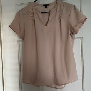 Pinky/cream short sleeve blouse